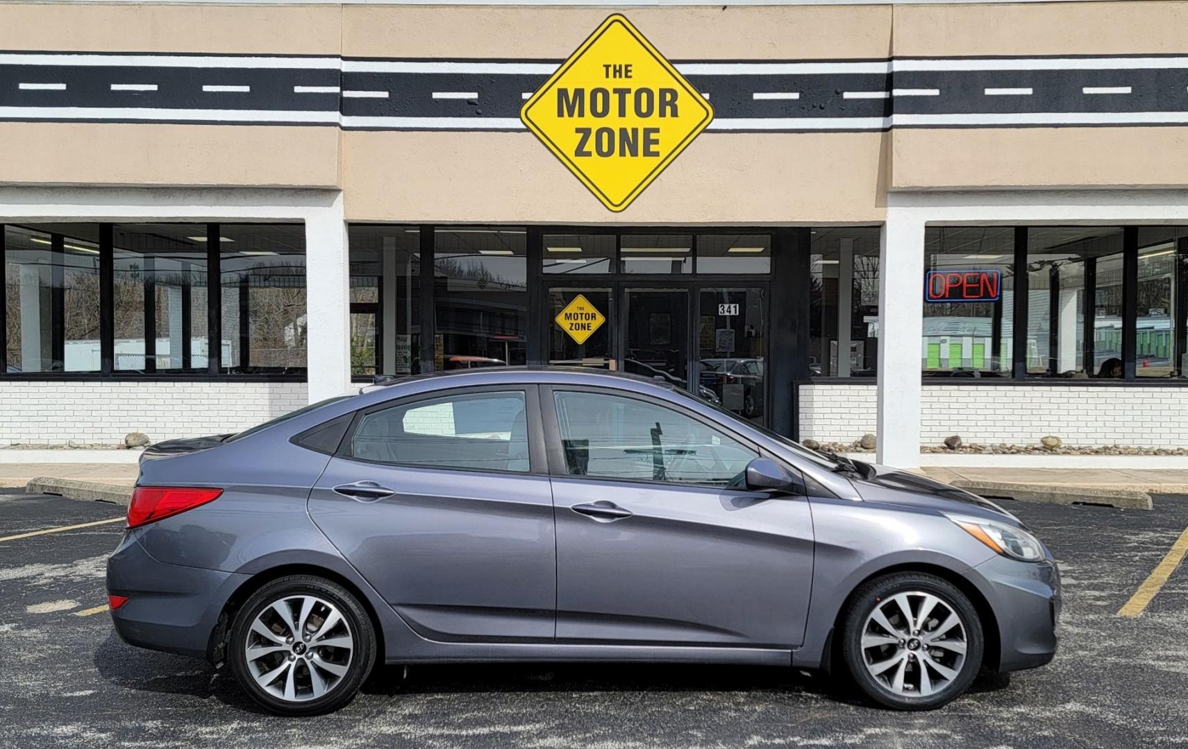 2017 Gray /Silver Hyundai Accent Value Edition (KMHCT4AE0HU) with an 1.6 Liter I4 DI engine, Auto, 6-Spd w/Overdrive transmission, located at 341 N White Horse Pike, Lawnside, NJ, 08045, (856) 262-9500, 39.855621, -75.027451 - Photo#2